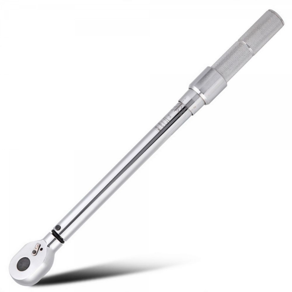 Динамометрический ключ предельный Deli DL170050 10-50Нм, 3/8", головка Cr-Mo, 72 зуба, точность +/- 3%, противоскользящая рукоятка, кейс
