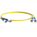 Кабельная сборка Hyperline FC-D2-9-FC/UR-FC/UR-H-1M-LSZH-Y Патч-корд волоконно-оптический (шнур) SM 9/125 (OS2), FC/UPC-FC/UPC, 2.0 мм, duplex, LSZH, 1м