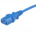 Сетевой кабель Hyperline PWC-IEC13-IEC14-5.0-BL питания монитор-компьютер IEC 320 C13 - IEC 320 C14 (3x1.0), 10A, прямая вилка, 5м, цвет синий (ПВС-АП-3*1,0-250-C13C14-10-5,0 ГОСТ 30851.1-2002 (МЭК 60320-1:1994))