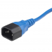 Сетевой кабель Hyperline PWC-IEC13-IEC14-5.0-BL питания монитор-компьютер IEC 320 C13 - IEC 320 C14 (3x1.0), 10A, прямая вилка, 5м, цвет синий (ПВС-АП-3*1,0-250-C13C14-10-5,0 ГОСТ 30851.1-2002 (МЭК 60320-1:1994))