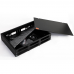 Бокс оптический Hyperline FO-19V-2U-6xSLT-W130H30-48UN-BK Бокс оптический универсальный 19" выдвижной, с полкой, от 8 до 48 портов (SC, duplex LC, ST, FC), со сплайс пластиной, без пигтейлов и проходных адаптеров, 2U, черный