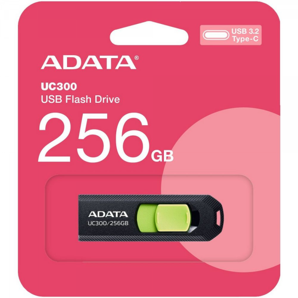 USB накопитель ADATA 256GB USB 3.2 Gen1 ACHO-UC300-256G-RBK/GN