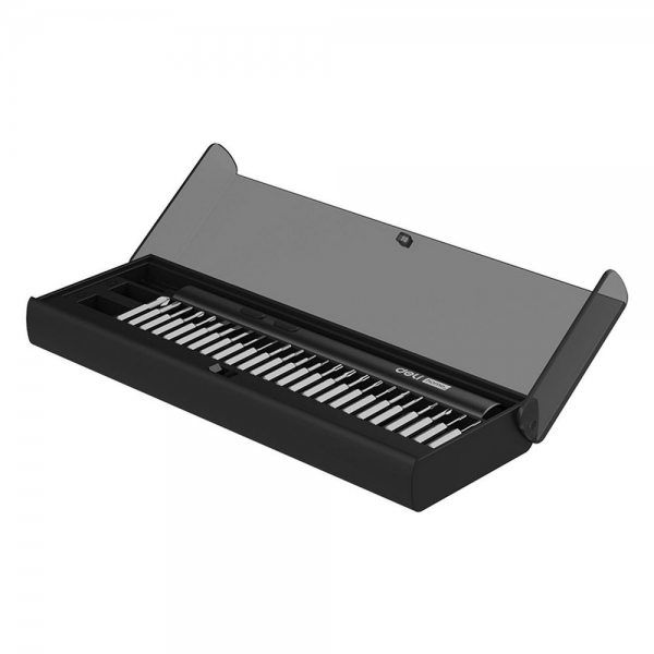 Отвертка аккумуляторная прецизионная "Home series Black" Deli DY-DP04-1B1 (3,7В, 260мА*ч, 0,2/3Нм, 200об/мин, Type-C, набор бит 25 шт, кейс)