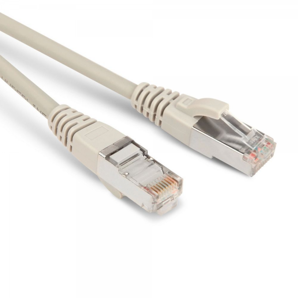 Кабельная сборка Hyperline PC-LPM-STP-RJ45-RJ45-C5e-20M-LSZH-GY Патч-корд F/UTP, экранированный, Cat.5е (100% Fluke Component Tested), LSZH, 20м, серый