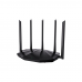 Маршрутизатор Tenda TX2 PRO Двухдиапазонный Wi-Fi 6 роутер AX1500 до 300 Мбит/с на 2,4 ГГц + до 1201 Мбит/с на 5 ГГц, LAN 3x1Гбит/с, WAN 1x1Гбит/с, 5 антенн