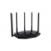 Маршрутизатор Tenda TX2 PRO Двухдиапазонный Wi-Fi 6 роутер AX1500 до 300 Мбит/с на 2,4 ГГц + до 1201 Мбит/с на 5 ГГц, LAN 3x1Гбит/с, WAN 1x1Гбит/с, 5 антенн