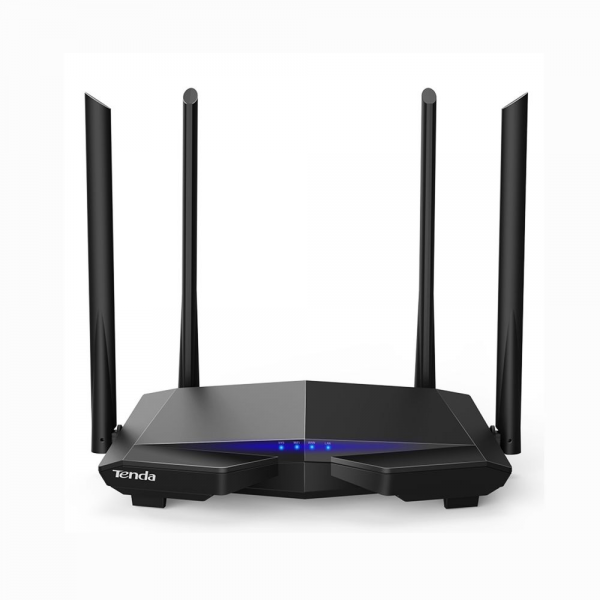 Маршрутизатор Tenda AC6 Двухдиапазонный WiFi роутер AC1200 до 300 Мбит/с на 2,4 ГГц + до 867 Мбит/с до 5 ГГц, LAN 3x100 Мбит/с, WAN 1x100 Мбит/с, 4*5dBi антенны