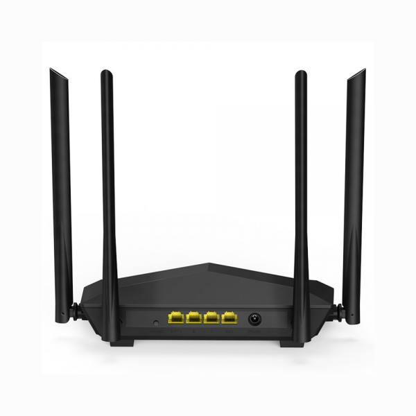 Маршрутизатор Tenda AC6 Двухдиапазонный WiFi роутер AC1200 до 300 Мбит/с на 2,4 ГГц + до 867 Мбит/с до 5 ГГц, LAN 3x100 Мбит/с, WAN 1x100 Мбит/с, 4*5dBi антенны