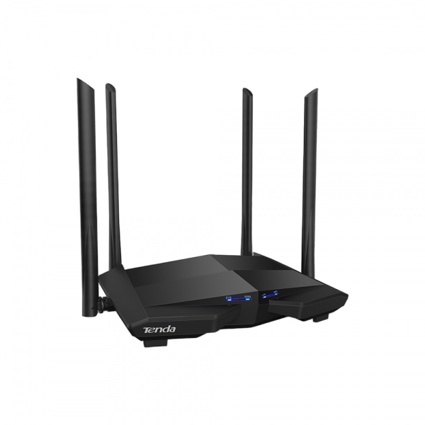 Маршрутизатор Tenda AC10 Двухдиапазонный гигабитный Wi-Fi роутер AC1200 до 300 Мбит/с на 2,4 ГГц + до 867 Мбит/с до 5 ГГц, LAN 3x1 Гбит/с, WAN 1x1 Гбит/с, 4*5dBi внешние антенны