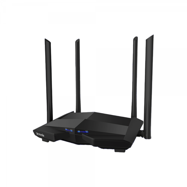 Маршрутизатор Tenda AC10 Двухдиапазонный гигабитный Wi-Fi роутер AC1200 до 300 Мбит/с на 2,4 ГГц + до 867 Мбит/с до 5 ГГц, LAN 3x1 Гбит/с, WAN 1x1 Гбит/с, 4*5dBi внешние антенны
