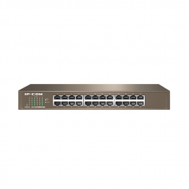 Коммутатор IP-COM G1024D Коммутатор неуправляемый, 24 порта 24x1 Гбит/с, установка в стойку, металлический корпус