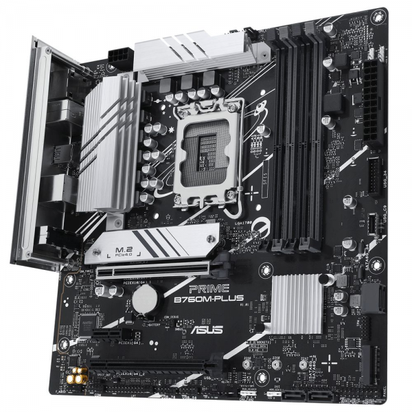 Материнская плата ASUS PRIME B760M-PLUS LGA1700 mATX 4хDDR5 2xPCIEx16 PCIEx1 2xM.2 DP HDMI 2.5GLAN