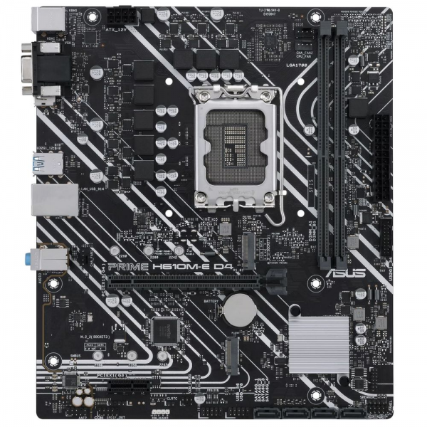 Материнская плата ASUS H610M-E D4 CSM LGA1700 mATX 2xDDR4 PCI-Ex16 PCI-Ex1 2xM.2 DP HDMI VGA GLAN