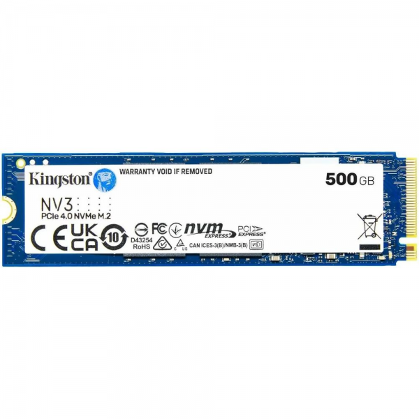 Твердотельный накопитель SSD Kingston SSD Kingston PCIe 4.0 x4 500GB SNV3S/500G NV3 M.2 2280