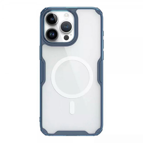 Чехол Nature TPU Pro Magnetic Case, Blue, (iPhone15 Pro Max)