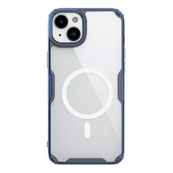 Чехол Nature TPU Pro Magnetic Case, Blue, (iPhone15 Plus)