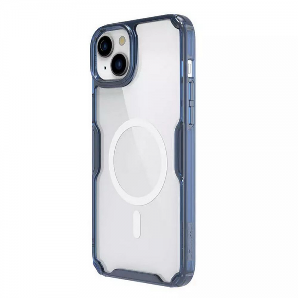 Чехол Nature TPU Pro Magnetic Case, Blue, (iPhone15 Plus)