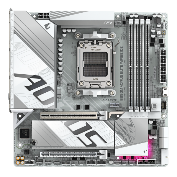 Материнская плата Gigabyte B850M AORUS ELITE WIFI6E ICE, RTL