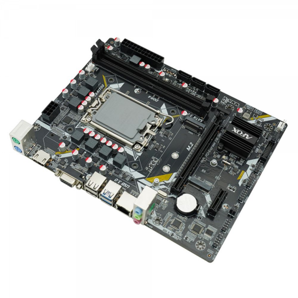 Материнская плата Afox IH610D4-MA5-V4 LGA1700 mATX 2xDDR4 PCIEx16 PCIEx1 miniPCI M.2 HDMI VGA