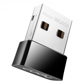 Адаптер беспроводной связи (Wi-Fi) CUDY AC650 Wi-Fi Mini USB Adapter 650Mbps Wi-Fi USB Adapter, Mini Size, 433Mbps at 5GHz + 200Mbps at 2.4GHz, Nano Size, USB 2.0