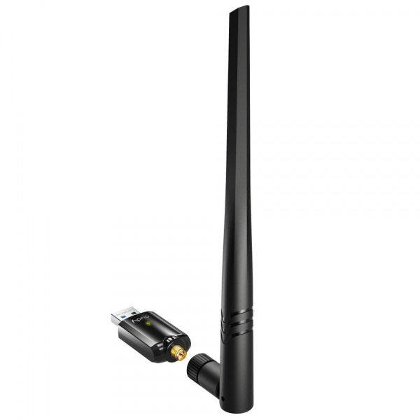 Адаптер беспроводной связи (Wi-Fi) CUDY AC1300 Wi-Fi High Gain USB 3.0 Adapter 1300Mbps High Gain Wi-Fi USB 3.0 Adapter, 802.11ac/a/b/g/n, 867Mbps at 5GHz + 400Mbps at 2.4GHz, 1 high gain detachable antenna, USB 3.0