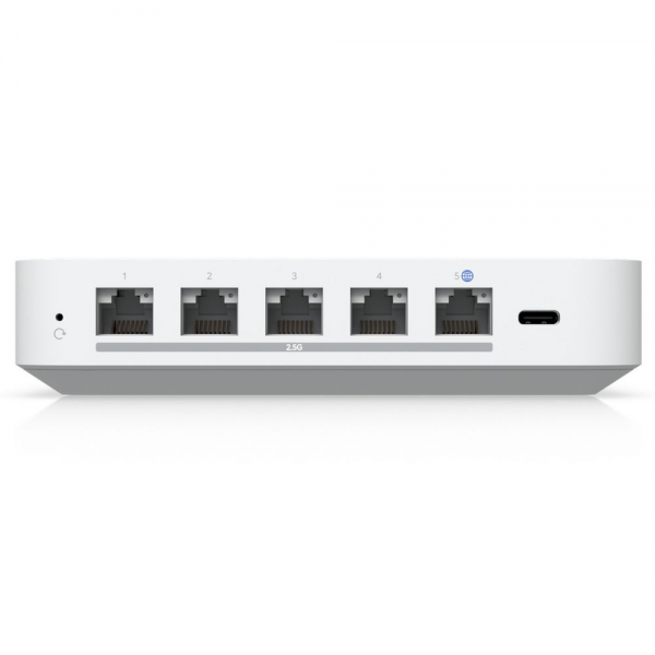 Ubiquiti UniFi Gateway Max Маршрутизатор 4 ядра (1,5 ГГц), 4х 2.5G LAN, 1х 2.5G WAN