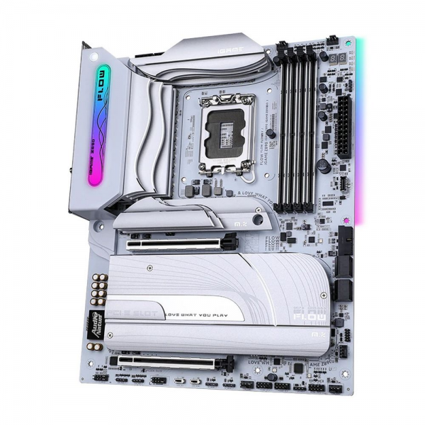 Материнская плата Colorful iGame Z890 FLOW V20 Z890, LGA1851, 4*DDR5, 2*PCIEx16, 1*PCIEx1, 5*M.2, 3*TypeC, 4*USB3.2Gen2, 2*USB3.2Gen1, 8*USB2.0, 4*SATA3.0, 2.5G, 2*Type-C(DP), DP, HDMI, ATX, RTL