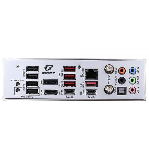 Материнская плата Colorful iGame Z890 FLOW V20 Z890, LGA1851, 4*DDR5, 2*PCIEx16, 1*PCIEx1, 5*M.2, 3*TypeC, 4*USB3.2Gen2, 2*USB3.2Gen1, 8*USB2.0, 4*SATA3.0, 2.5G, 2*Type-C(DP), DP, HDMI, ATX, RTL