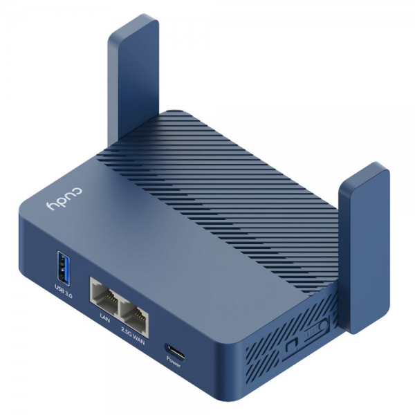 Маршрутизатор CUDY AX3000 2 5G Wi-Fi 6 Router with USB, Dual-Band, 2.5G WAN+GE LAN, 802.11ax/ac/a/b/g/n, 2402Mbps at 5GHz + 574Mbps at 2.4GHz, 1 USB3.0, MU-MIMO, DDNS, Zerotier/Wireguard/OpenVPN/IPSec/L2TP/PPTP VPN, Zerotier, DNS over Cloudflare/Google/