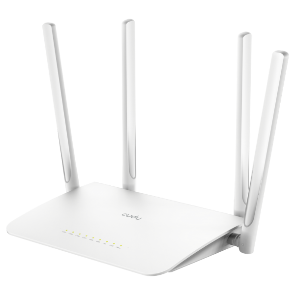 Маршрутизатор CUDY AC1200 Gigabit Wi-Fi Mesh Router Dual Band, Chipset MediaTek, 5 × 10/100/1000Mbps RJ45 Ports, 4 x 5dBi fixed antennas, WiFi router/AP/ Repeater/WISP Mode, 802.11ac/a/b/g/n, 867Mbps at 5GHz + 300Mbps at 2.4GHz, Zerotier/Wireguard/OpenVP