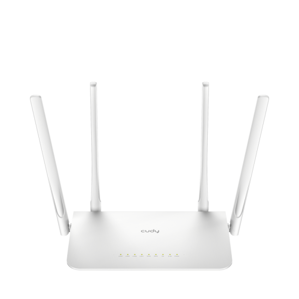 Маршрутизатор CUDY AC1200 Gigabit Wi-Fi Mesh Router Dual Band, Chipset MediaTek, 5 × 10/100/1000Mbps RJ45 Ports, 4 x 5dBi fixed antennas, WiFi router/AP/ Repeater/WISP Mode, 802.11ac/a/b/g/n, 867Mbps at 5GHz + 300Mbps at 2.4GHz, Zerotier/Wireguard/OpenVP