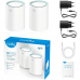 Маршрутизатор CUDY AC1200 Wi-Fi Gigabit Mesh Solution 2-Pack, Chipset MT7621+MT7613B+MT7603, Dual-Band, 867Mbps at 5GHz + 300Mbps at 2.4GHz, 802.11ac/a/b/g/n, 2 Gigabit Ethernet Ports, internal antennas,MU-MIMO, DDNS,Zerotier/Wireguard/OpenVPN/IPSec/L2T