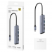 Концентратор CUDY UH405 5-IN-1 USB-C Hub with 4K HDMI 5-IN-1 USB Hub, Aluminium housing,1 USB-C 3.0 5Gbps male connecter with 25cm cable, 1x 4K@30Hz HDMI Port, 1x 100W USB-C port for PD Charging, 1 USB-A 3.0 5Gbps Port, 2 USB-A 2.0 Data Ports, compatib