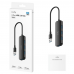 Концентратор CUDY UH40A 4-Port USB-A 3 0 Hub USB-A to 4-Port USB-A 3.0 Hub, Plastic housing, 1 USB-A 3.0 5Gbps male connecter with 20cm cable, 4 USB-A 3.0 5Gbps Ports, compatible with MacBook, Mac Pro, Mac mini, iMac, Surface Pro, XPS, PC, Flash Drive,