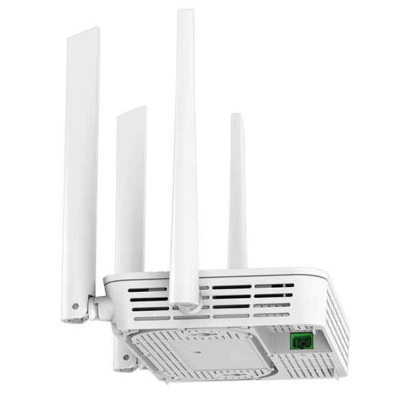 Маршрутизатор CUDY GP3000 AX3000 Wi-Fi 6 GPON Router Dual Band Gigabit xPON, Realtek chipset, GPON/EPON, 2402Mbps at 5GHz + 576Mbps at 2.4GHz, 802.11ax/ac/a/b/g/n, 1 PON Port, 4 Gigabit RJ45 port, Power ON/OFF Button,WPS Button,WiFi Button, Reset butto