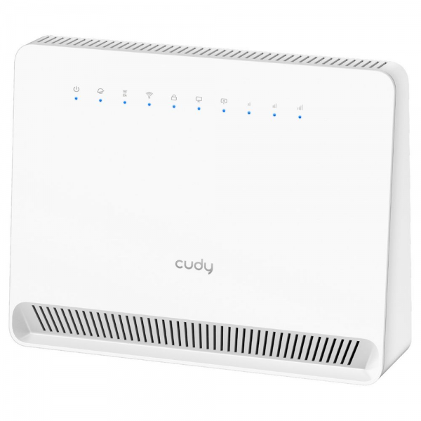 Модем CUDY AC1200 Wi-Fi 4G LTE-Cat4 Router, AC1200 Wi-Fi, build-in 4G LTE modem, 4 10/100M RJ45 Ports, Nano SIM Slot, 300Mbps at 2.4GHz + 867Mbps at 5GHz, Internal antennas, PPTP/L2TP/OpenVPN/WireGuard VPN, DNS over Cloudflare/Google/Quad9, DDNS, SMS,