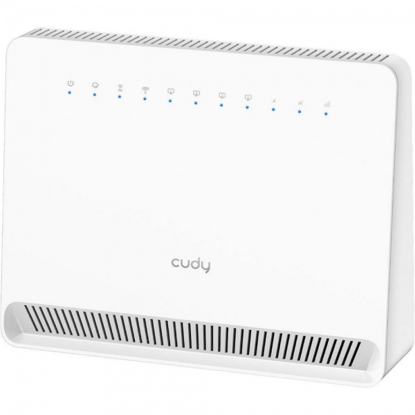 Модем CUDY AC1200 Wi-Fi 4G LTE-Cat6 Gigabit Router, 4 10/100/1000M RJ45 Ports, Nano SIM Slot, Quectel module inside,build-in 4G LTE modem, 300Mbps at 2.4GHz + 867Mbps at 5GHz, Internal Antennas, PPTP/L2TP/OpenVPN/WireGuard VPN, DNS over Cloudflare/Googl