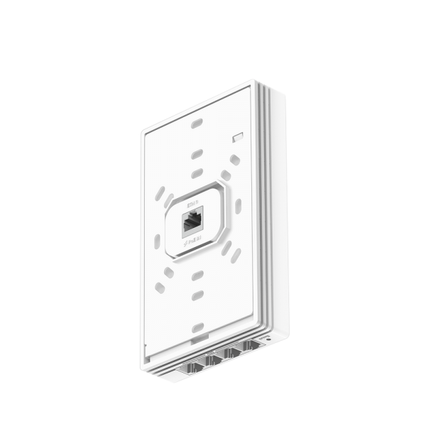 Точка доступа Wi-Fi CUDY AC1200 Gigabit Wall-Plate Access Point AC1200 Dual Band Gigabit Wall Plate Access Point, MT7621DAN+MT7613B+MT7603E, 867Mbps at 5GHz + 300Mbps at 2.4GHz, 1 x Gigabit PoE-IN Port, 802.3af / at, 4 x Gigabit RJ45 ports, LAN1 suppo