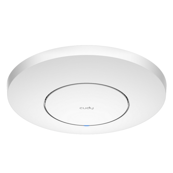 Точка доступа Wi-Fi CUDY AX3000 Wi-Fi 6 2 5G Access Point AX3000 Dual Band Ceiling Mount Wi-Fi 6 Access Point, Chipset MT7981, 802.11ax/ac/a/b/g/n, 2402Mbps at 5GHz + 574Mbps at 2.4GHz, 1 x 2.5G RJ45 Port, MU-MIMO, Support 12V DC or 802.3at PoE or Passiv