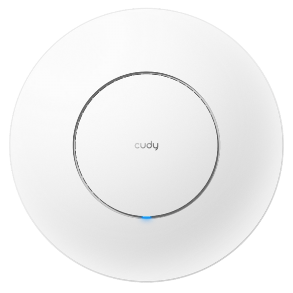 Точка доступа Wi-Fi CUDY AX3000 Wi-Fi 6 2 5G Access Point AX3000 Dual Band Ceiling Mount Wi-Fi 6 Access Point, Chipset MT7981, 802.11ax/ac/a/b/g/n, 2402Mbps at 5GHz + 574Mbps at 2.4GHz, 1 x 2.5G RJ45 Port, MU-MIMO, Support 12V DC or 802.3at PoE or Passiv