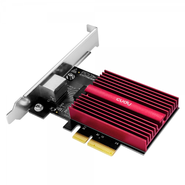 Адаптер беспроводной связи (Wi-Fi) CUDY 10G PCI Express Adapter Marvell AQC113 10Gbps PCI Express Adapter, Marvell AQC113R, 10G/5G/2.5G/1000M/100M/10M Auto Adaptive, PCI express 3.0 x4,Wake-On-LAN，Flow Control, 8 traffic classes, Data Center Bridging,Jum