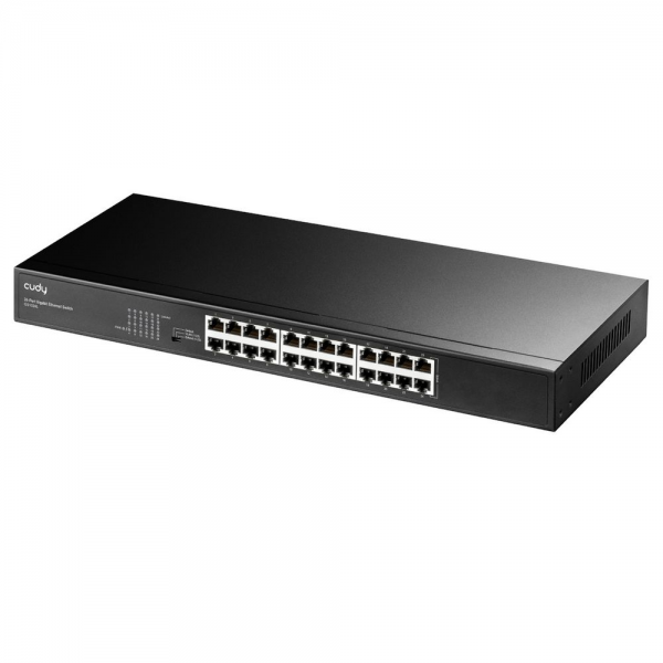 Коммутатор CUDY 24-Port Gigabit Metal Switch 19 inch 24-Port Gigabit Switch, 24 Gigabit RJ45 Ports, IGMP Snooping, Loop Detection/Prevention, 802.1p/DSCP QoS, Switch/VLAN/Extend working mode DIP switch, 19 inch Rack-mount Steel Case, Power Saving, Plug &