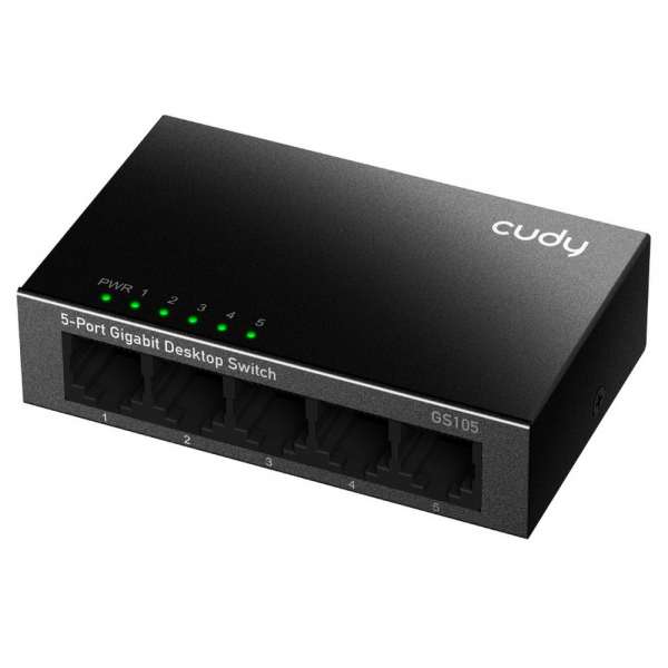 Коммутатор CUDY 5-Port Gigabit Metal Switch 8-Port Gigabit Ethernet Switch, 8 10/100/1000M RJ45 Ports, IGMP Snooping, Loop Detection/Prevention, 802.1p/DSCP QoS, Desktop Metal Case, Power Saving, Plug & Play, Wall-Mount