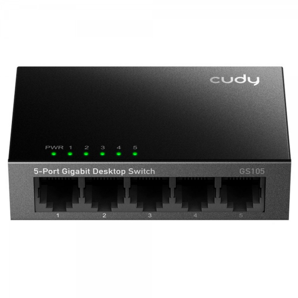 Коммутатор CUDY 5-Port Gigabit Metal Switch 8-Port Gigabit Ethernet Switch, 8 10/100/1000M RJ45 Ports, IGMP Snooping, Loop Detection/Prevention, 802.1p/DSCP QoS, Desktop Metal Case, Power Saving, Plug & Play, Wall-Mount