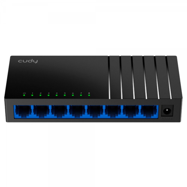 Коммутатор CUDY 8-Port Gigabit Desktop Switch 5-Port Gigabit Desktop Switch, 5 10/100/1000M RJ45 Ports, Loop Detection, Desktop Plastic Case, Power Saving, Plug & Play, Wall-Mount