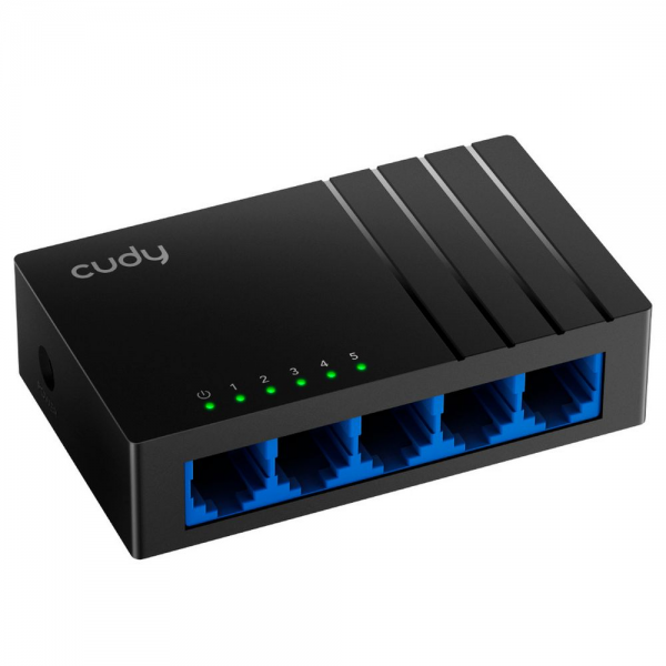 Коммутатор CUDY 5-Port Gigabit Desktop Switch 8-Port Gigabit Desktop Switch, 8 10/100/1000M RJ45 Ports, IGMP Snooping, Loop Detection/Prevention, 802.1p/DSCP QoS, Desktop Plastic Case, Power Saving, Plug & Play, Wall-Mount