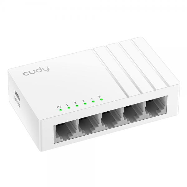Коммутатор CUDY 5-Port Gigabit Splitter with USB C 5-Port Gigabit Desktop Switch, 5 10/100/1000M RJ45 Ports, Loop Detection, Desktop Plastic Case, Power Saving, Plug & Play, Wall-Mount, Power Adapter Not Included