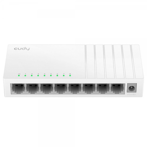Коммутатор CUDY 8-Port 10/100 Mbps Desktop Switch 8-Port 10/100 Mbps Desktop Switch, 8 10/100M RJ45 Ports, Loop Detection, Desktop Plastic Case, Power Saving, Plug & Play, Wall-Mount