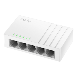 Коммутатор CUDY 5-Port 10/100 Mbps Desktop Switch 5-Port 10/100 Mbps Desktop Switch, 5 10/100M RJ45 Ports, Loop Detection, Desktop Plastic Case, Power Saving, Plug & Play, Wall-Mount