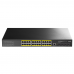 Коммутатор CUDY 24-Port Layer 3 Managed Gigabit PoE+ Switch with 4 10G SFP Slots 400W Layer 3 Managed 24 Ports 10/100/1000M PoE Switch, 24 Gigabit Ethernet ports + 4 10 Gigabit uplink SFP+ optical ports + 1 USB serial port + 1 console port, 1-24 ports c